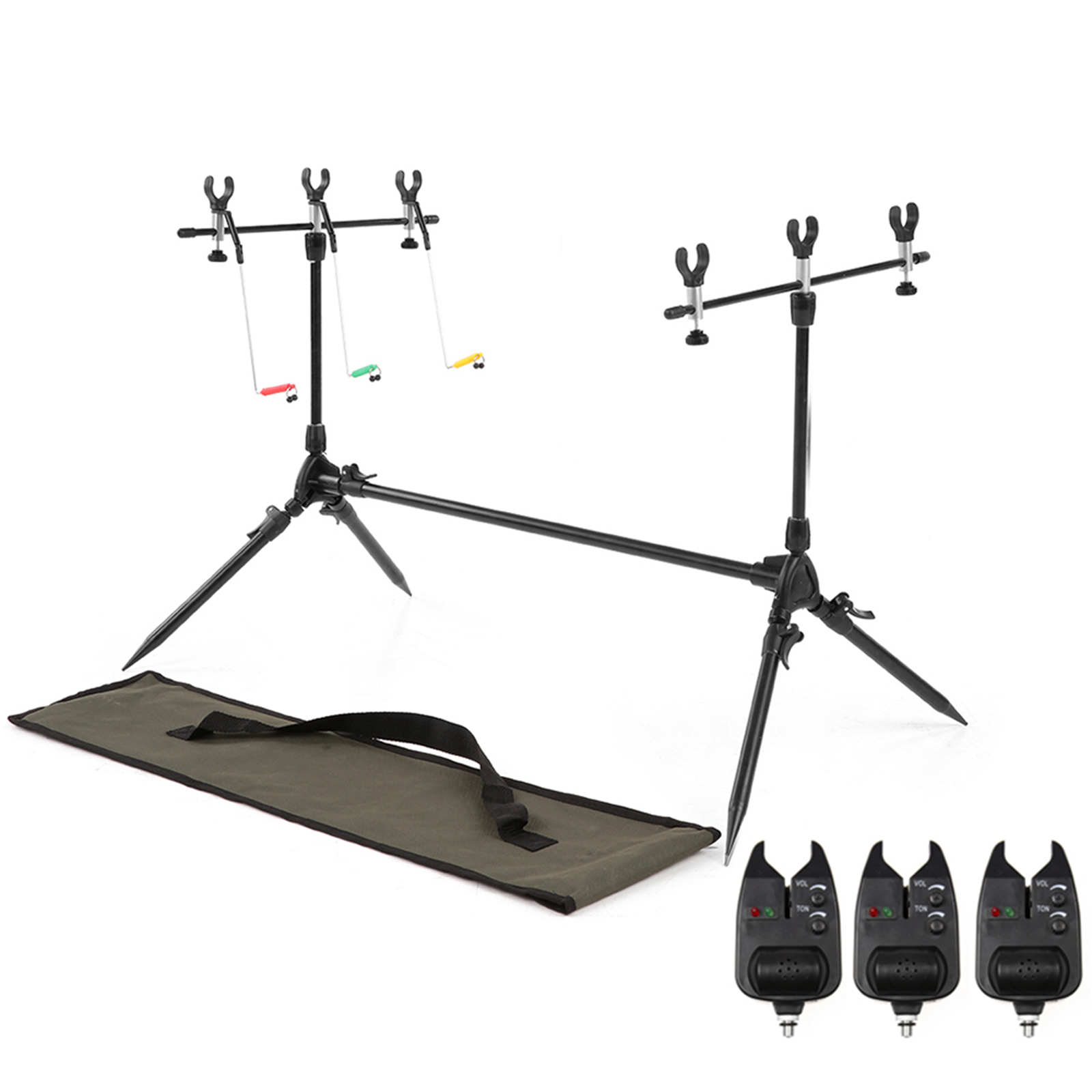 Lixada-Pesca Rod Pod Stand Hol - Fish Alarm avaliação e preço